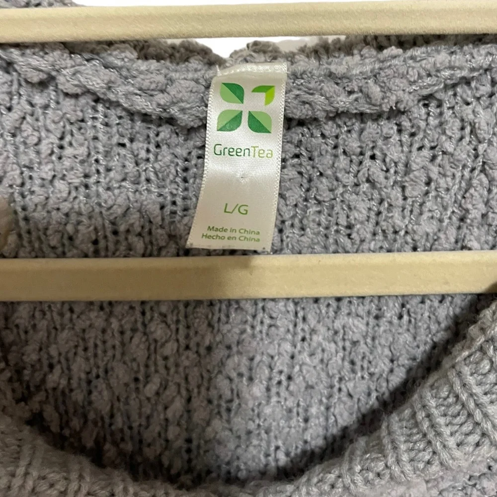 GreenTea - Boucle Hooded Sweater / sweatshirt - size Large - EUC - Picture 2 of 3